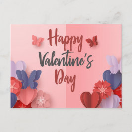Happy Valentines Day Postkarte