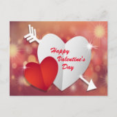 Happy Valentine's Day Postkarte (Vorderseite)