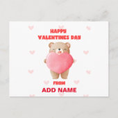 Happy Valentines Day Postkarte (Vorderseite)