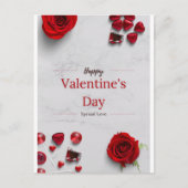 Happy Valentine's Day Postkarte (Vorderseite)