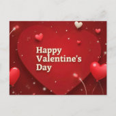 Happy Valentine's Day Postkarte (Vorderseite)