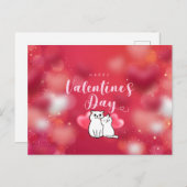 Happy Valentine's Day Postkarte (Vorne/Hinten)