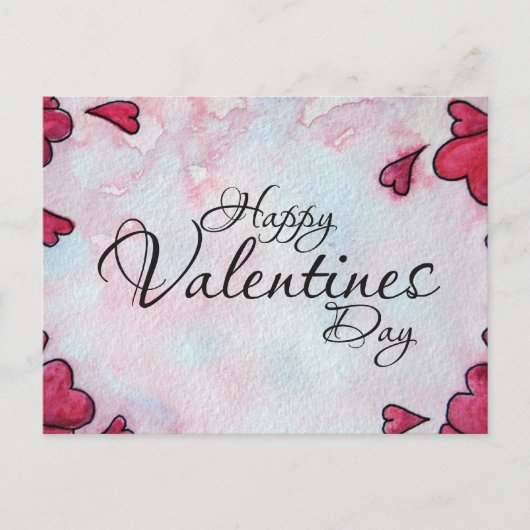 Happy Valentines Day Postkarte (Vorderseite)