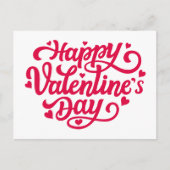 Happy Valentines Day Postkarte (Vorderseite)