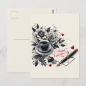 Happy Valentines Day Postkarten (Vorne/Hinten)