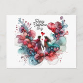 Happy Valentines Day Postkarten (Vorderseite)