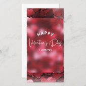Happy Valentine's Day Printable Card Feiertagskarte (Vorne/Hinten)