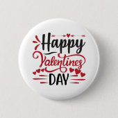 Happy valentine's day Quote Button (Vorderseite)