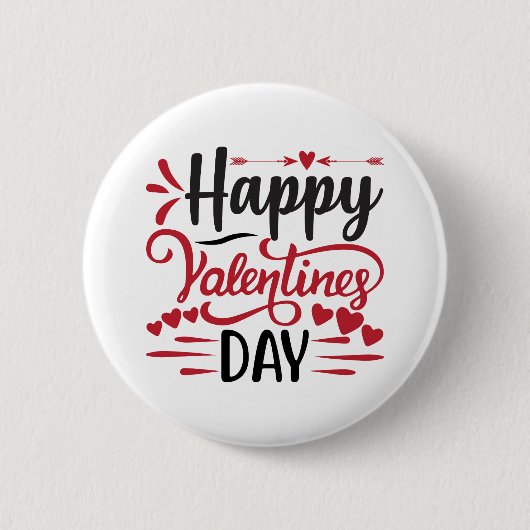 Happy valentine's day Quote Button (Vorderseite)