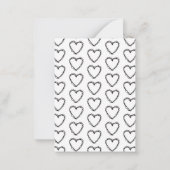 Happy Valentine's Day Red Bear School Valentine Mitteilungskarte (Rückseite)