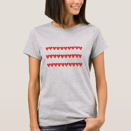 Happy Valentine's Day Red Heart Frauen T-Shirt