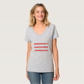 Happy Valentine's Day Red Heart Frauen T-Shirt (Vorderseite Vollansicht)