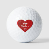 Happy Valentine's Day Red Heart für sie Golfball (Vorderseite)
