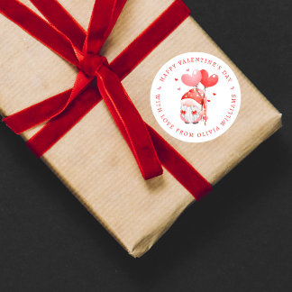 Happy Valentine's Day Red Heart Genome Aufkleber