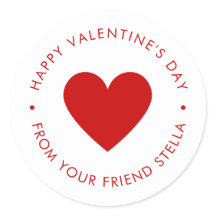 Happy Valentine's Day Red Heart Kid's Niedliche Cu