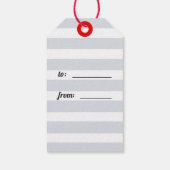 Happy Valentine's Day Red Heart Origami Geschenk T Geschenkanhänger (Rückseite)