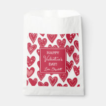 Happy Valentines Day Red Heart Pattern