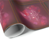 Happy Valentines Day Red Heart Seamless Muster Geschenkpapier (Rolleneckpunkt)