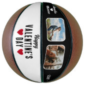 Happy Valentine's Day Red Hearts 2 Fotos Basketball (Vertikal)