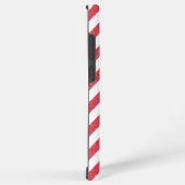 Happy Valentine's Day Red Hearts Chalk Stripes Samsung Galaxy Hülle (Rechte Seite)