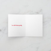 Happy Valentine's Day Red Herzen benutzerdefiniert Karte (Innenseite)