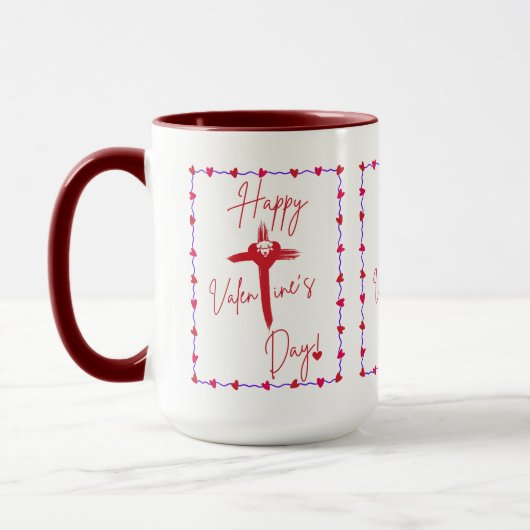 Happy Valentine's Day Red Tasse (Links)