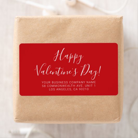 Happy Valentine's Day red white skriptadresse (Insitu)