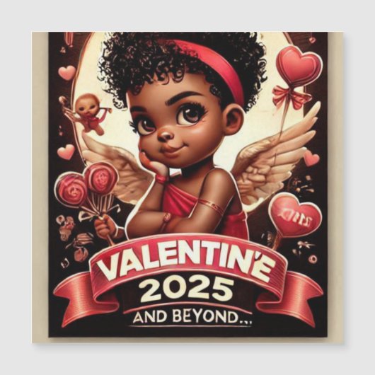 Happy Valentines Day RedOne Magnetkarte (Vorderseite)