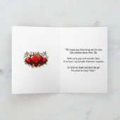 Happy Valentine's Day | Retro Pop Art Vintage Karte (Innenseite)