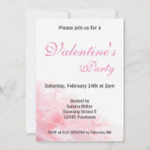 Happy Valentine's Day Romantic Glass Hearts Einladung (Rückseite)