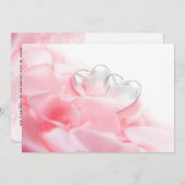 Happy Valentine's Day Romantic Glass Hearts Einladung (Vorne/Hinten)