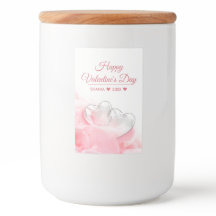 Happy Valentine's Day Romantic Glass Hearts