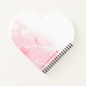 Happy Valentine's Day Romantic Glass Hearts Notizblock (Rückseite)