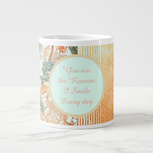 Happy Valentine's Day,Romantic,You are the Reason Jumbo-Tasse (Vorderseite)