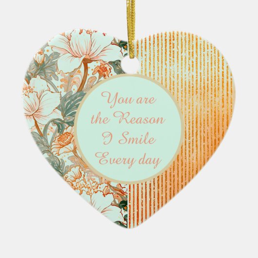 Happy Valentine's Day,Romantic,You are the Reason Keramik Ornament (Vorne)