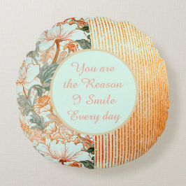Happy Valentine's Day,Romantic,You are the Reason Rundes Kissen