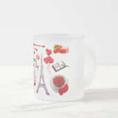 Happy Valentine's Day Romantisches Geschenk für Pa Mattglastasse (VorderseiteRechts)