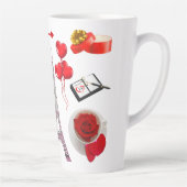 Happy Valentine's Day Romantisches Geschenk für Pa Milchtasse (Rechts)