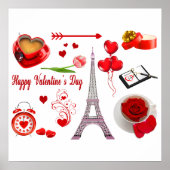 Happy Valentine's Day Romantisches Geschenk für Pa Poster (Vorne)