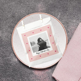 Happy Valentine's Day | Rosa und rotes Herz | Gesc Geschenktütchen