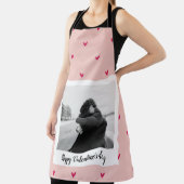 Happy Valentine's Day | Rosa und rotes Herz | Gesc Schürze (InSitu)