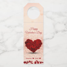 Happy Valentine's Day Rose Herz-Bouquet