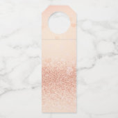 Happy Valentine's Day Rose Herz-Bouquet Flaschenanhänger (Rückseite)