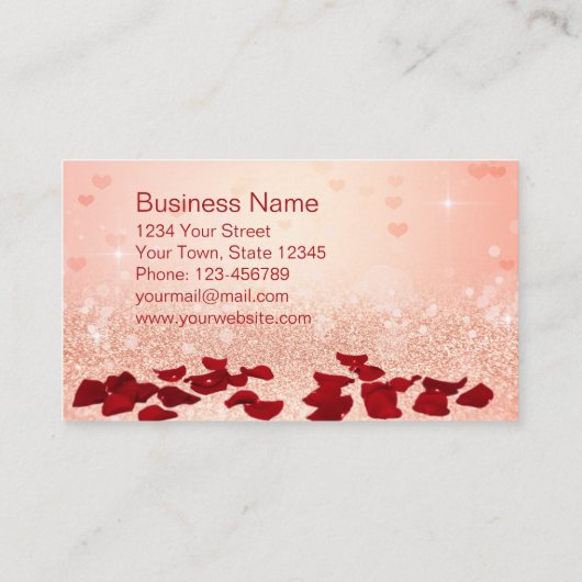 Happy Valentine's Day Rose Herz-Bouquet Rabattkarte (Rückseite)