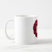 Happy Valentine's Day Rose Kaffeetasse (Links)
