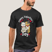 Happy Valentine's Day Roses Date Night Flowers Lov T-Shirt (Vorderseite)
