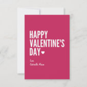 Happy Valentine's Day | Rot Einladung (Vorderseite)