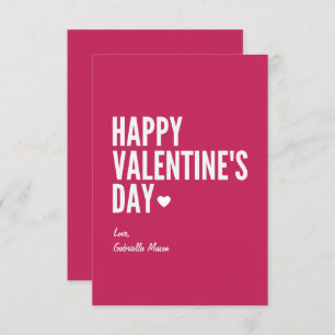 Happy Valentine's Day   Rot Einladung