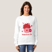 Happy Valentine's Day - Rote Herzen Niedliche Bild Sweatshirt (Vorne ganz)