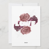 Happy valentine's day rote Rose Flat Holiday Card Feiertagskarte (Rückseite)
